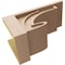 Ekena Millwork 10"W x 20"D x 10"H Wide Alma Rough Cedar Woodgrain TimberThane Corbel, Primed Tan CORUR10X20X10ALMRCPR - alternate 6